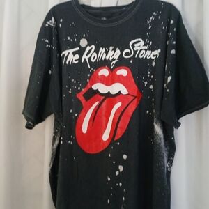 The Rolling Stones Black and Red Short Sleeve Tee
